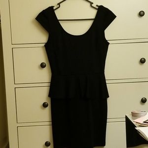 Black Peplum Dress